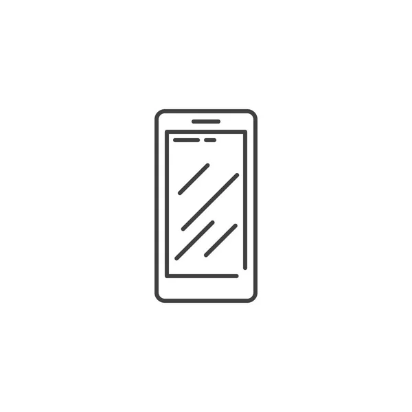 Smartphone Related Vector Line Icon. — Stock Vector