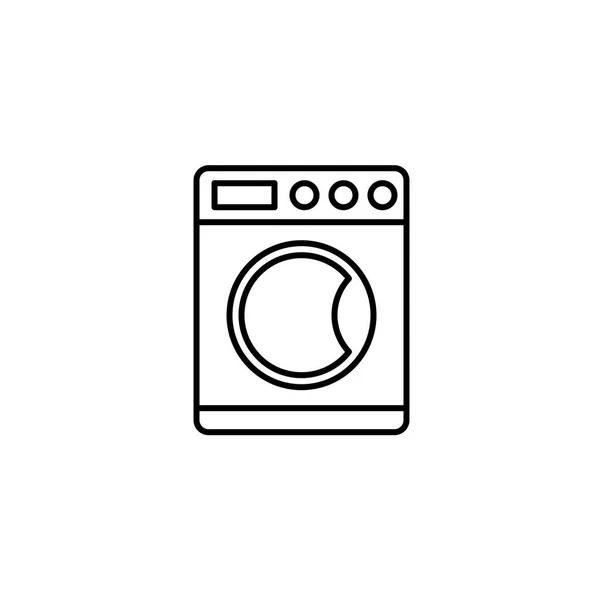 洗濯機関連のベクトルラインアイコン. — ストックベクタ