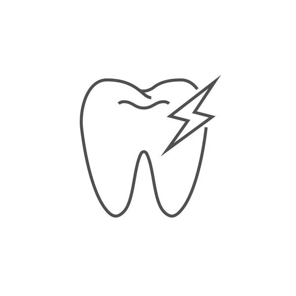 牙痛线图标 — 图库矢量图片