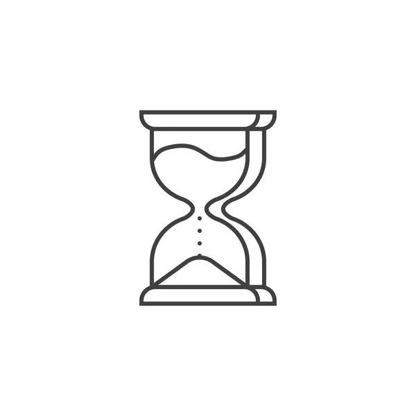 Sanduhr Verwandte Vektor Line Icon. — Stockvektor