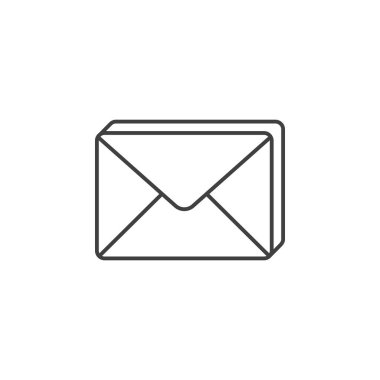 E- posta İnce Satır Vektör Simgesi.