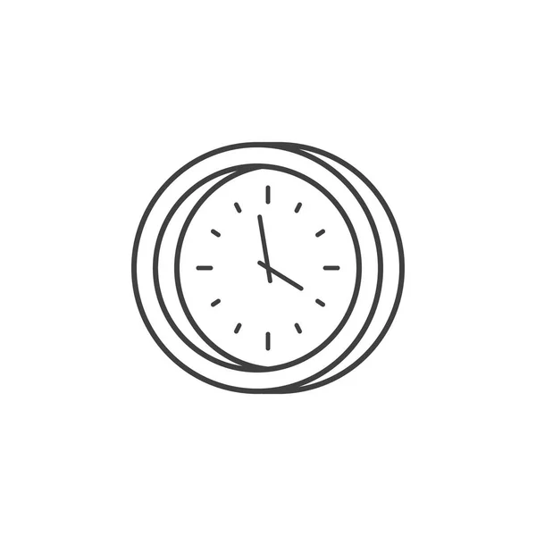 Reloj Relacionado Vector Line Icon — Vector de stock