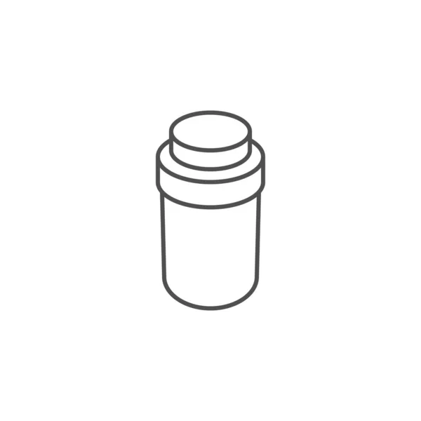 Pills Bottle Vector Icon — Stock Vector