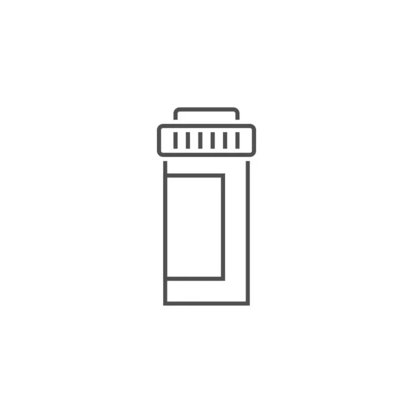 Pillen Flaschenvektorsymbol — Stockvektor