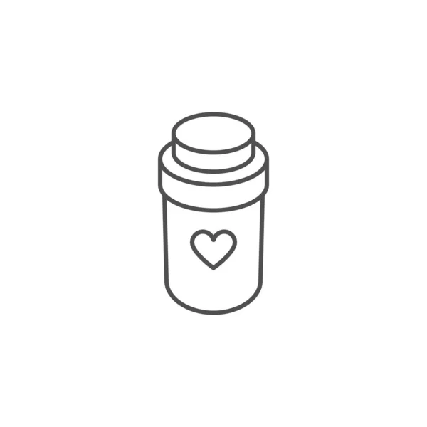 Comprimidos Bottle Vector Icon —  Vetores de Stock