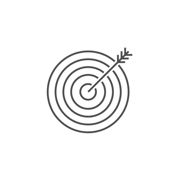 Trefwoord Targeting Line Icoon — Stockvector