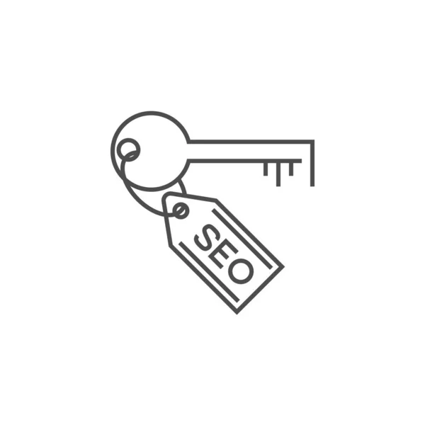 Icona di SEO Tag Line — Vettoriale Stock