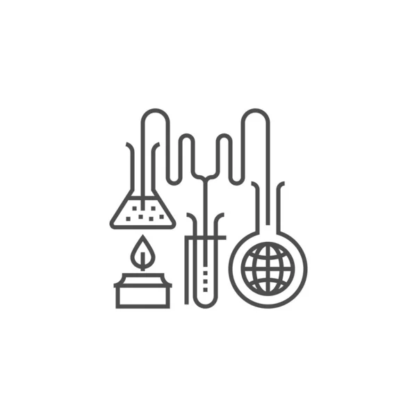 Ikone der Forschungslinie — Stockvektor