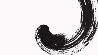 Alfa kanal ile soyut boya fırçası geçiş Reveal-şeffaflık. 