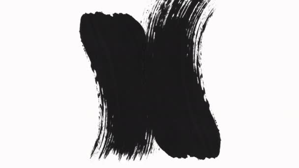 Ramka-abstract Paint Brush pociągnięcia przejścia Reveal z kanałem alfa — Wideo stockowe