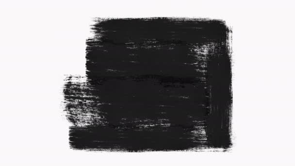 Transições da escova de pintura abstrata revelam com Luma Matte - Transparência . — Vídeo de Stock