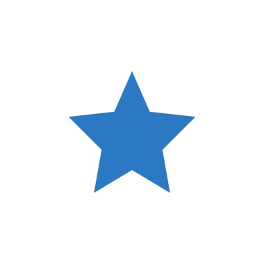 Yıldızla ilgili vektör simgesi.