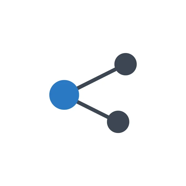 Compartilhar ícone de glifo vetorial relacionado. — Vetor de Stock