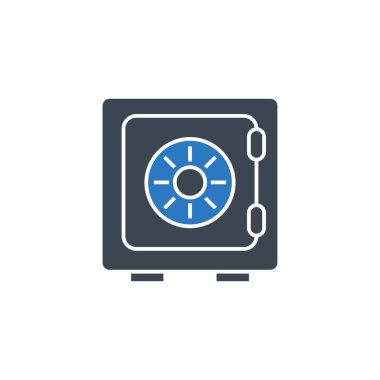 Güvenli ilgili vektör simgesi.