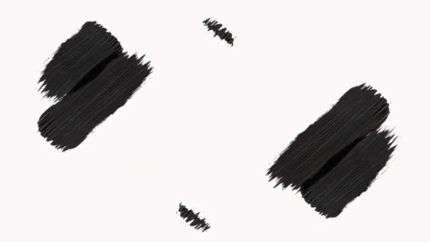 Marco - Pinceladas abstractas pinceladas Transición Revelar con textura — Vídeo de stock