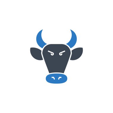 Boğa Pazarı ile ilgili vektör simgesi.