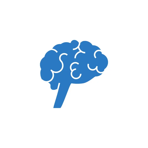 Brain related vector glyph icon. — Stock Vector