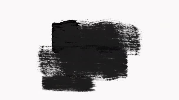 Résumé Paint Brush Transition Reveal with Texture. Canal alpha Transparence — Video