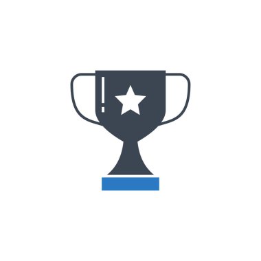 Kazanan Kupa ilgili vektör simgesi.