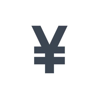 Yen bağlantılı vektör simgesi.
