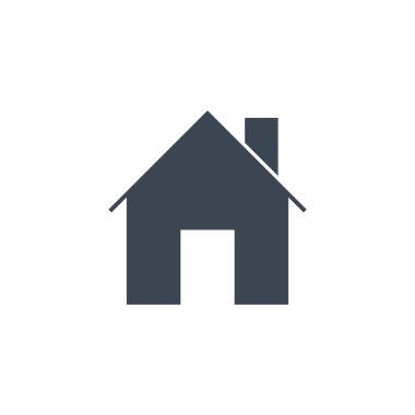 Ev ile ilgili vektör simgesi.