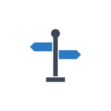 İmza direğiyle ilgili vektör simgesi.