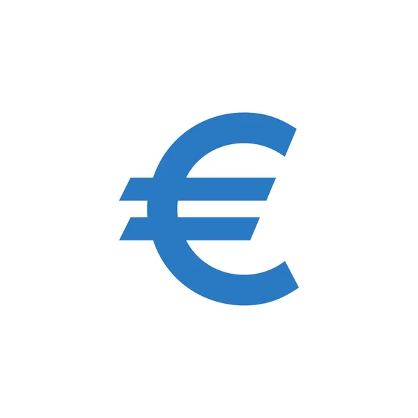 Euro Sign icono de glifo vectorial relacionado. — Vector de stock