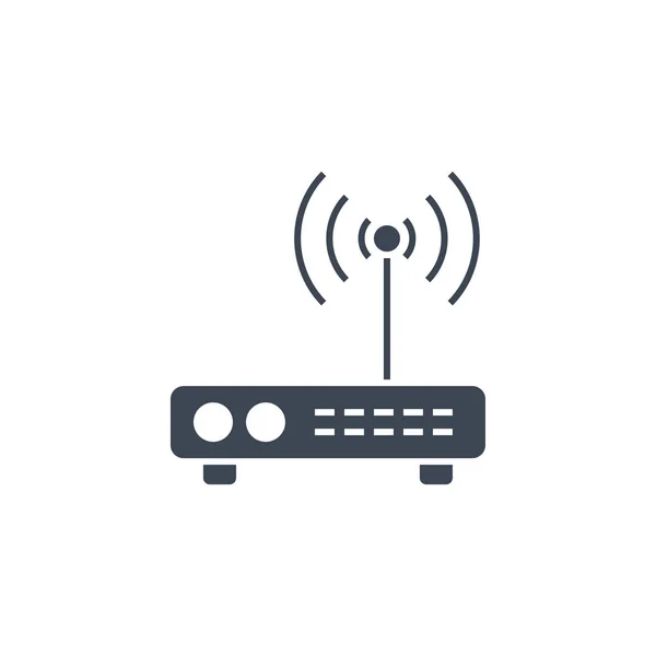 Router related vector glyph icon — Stock Vector