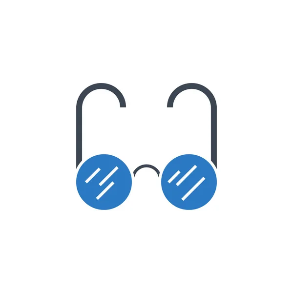Brillenbezogenes Vektor-Glyphen-Symbol. — Stockvektor