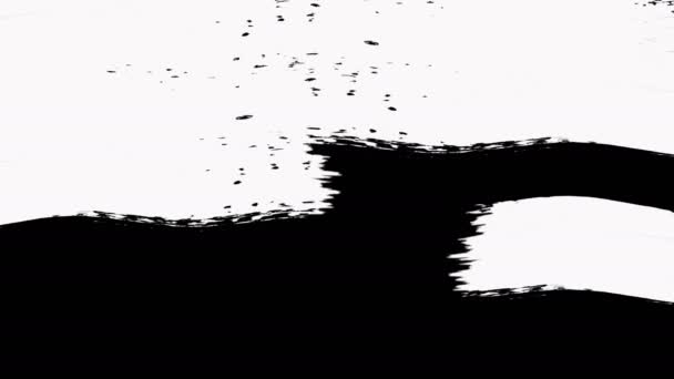 Přechod přechodů štětce z abstraktního vybarvení – odkrýt Luma matný-průhlednost. — Stock video