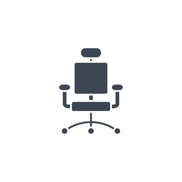 Ikona wektora związanego z krzesłem biurowym. — Wektor stockowy