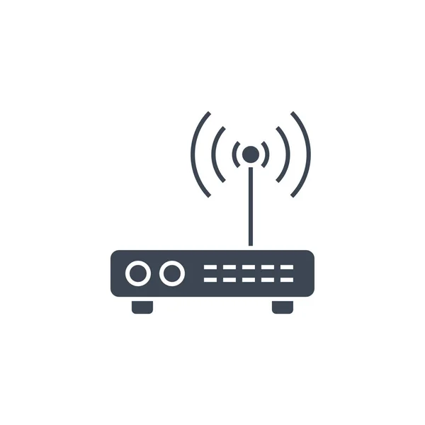 Router icono de glifo vectorial relacionado — Archivo Imágenes Vectoriales