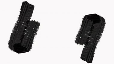 Çerçeve-soyut boya fırçası vuruş geçiş doku ile Reveal