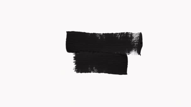 Transición abstracta del pincel de pintura Revelar con textura. Canal alfa-Transparencia — Vídeos de Stock