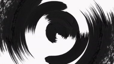 Soyut boya fırçası geçişler Luma mat ile Reveal-şeffaflık.