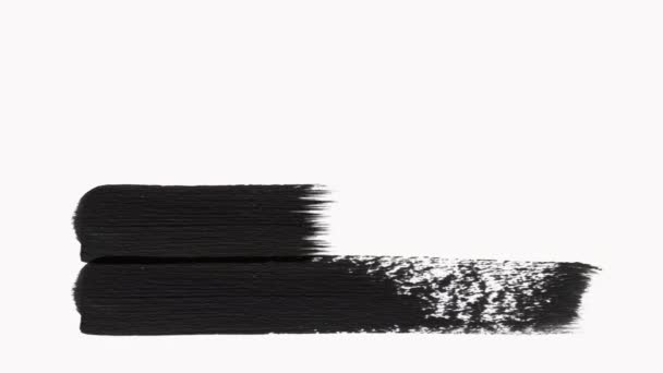 Marco - Pinceladas abstractas pinceladas Transición Revelar con textura — Vídeos de Stock