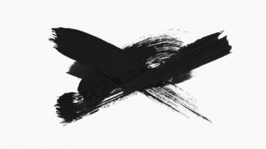 Çerçeve-soyut boya fırçası vuruş geçiş alfa kanal ile Reveal