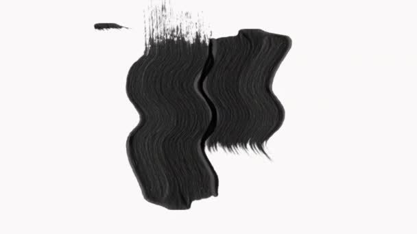 Marco - Pinceladas abstractas pinceladas Transición Revelar con canal alfa — Vídeos de Stock
