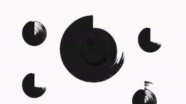 Soyut boya fırçası geçişler Luma mat ile Reveal-şeffaflık.