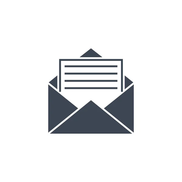 Mail gerelateerde vector glyph icoon. — Stockvector