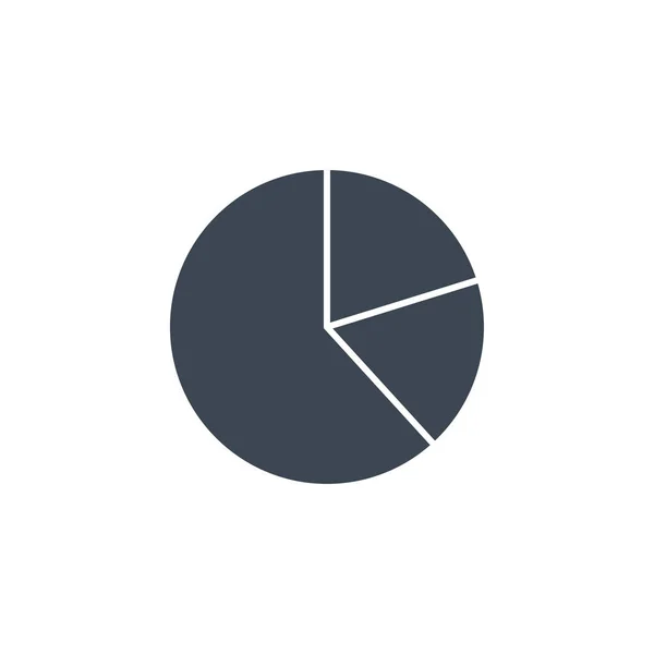 Pie Chart icono de glifo vectorial relacionado. — Vector de stock