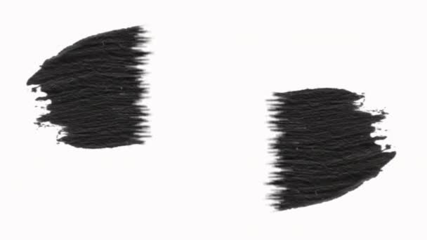 Marco - Pinceladas abstractas pinceladas Transición Revelar con canal alfa — Vídeos de Stock