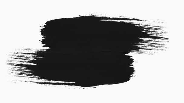 Escova de pintura abstrata Transição Revele com Canal Alpha - Transparência . — Vídeo de Stock