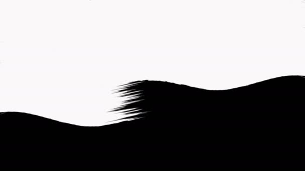 Farbpinsel Transition Reveal mit Transparenz - Luma matt. — Stockvideo