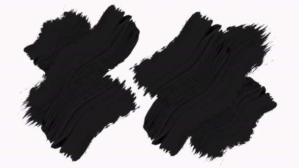 Frame - Paint Brush Strokes Transition Reveal with Luma Matte - Transparantie. — Stockvideo