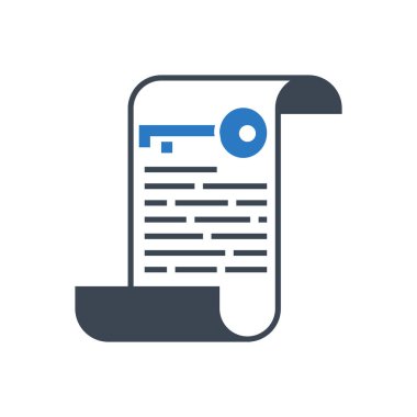 Anahtar İfade Vektörü Glyph Simgesi