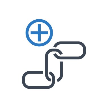 Bağlantı Oluşturma Vektörü Kabartma Simgesi