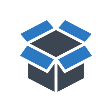 Kutu Vektörü Vektör Kabartma Simgesi