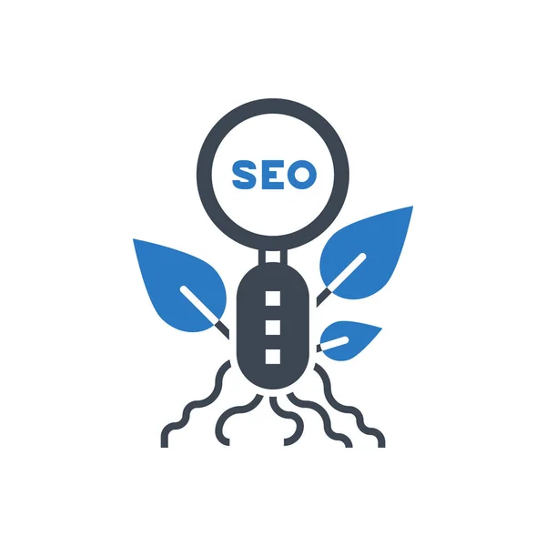 Organisches SEO Vector Glyph Icon — Stockvektor