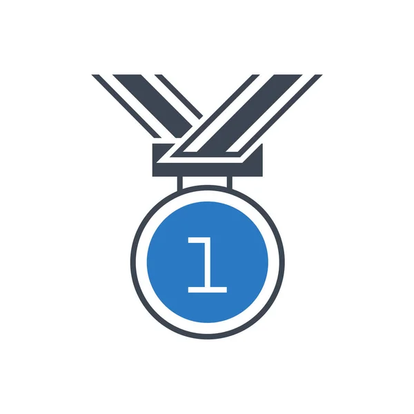 Award Line Vector Glyph Icon — Stockvektor